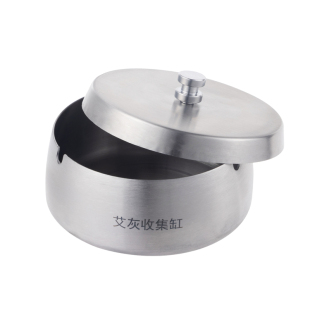 艾灸接灰工具加厚大号不锈钢艾灰手收集桶家用艾条艾柱清灰灭火盘
