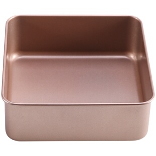 古早味蛋糕模具正方形烤盘加高6寸8寸不粘家用烘焙烤箱用面包磨具