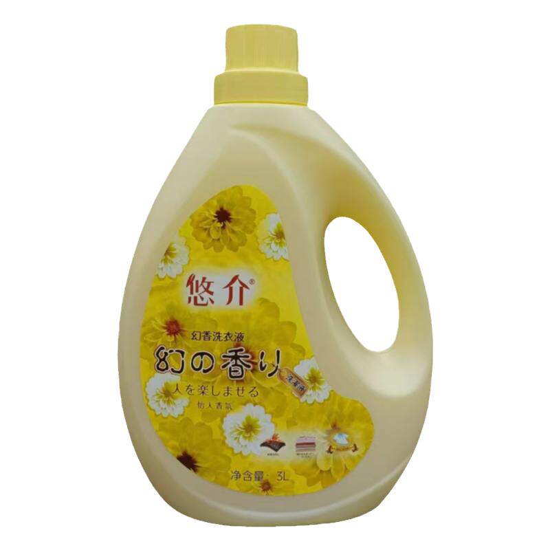 悠介幻香洗衣液3L 琴叶正品柔软舒适无残留去除静电气味清新无磷