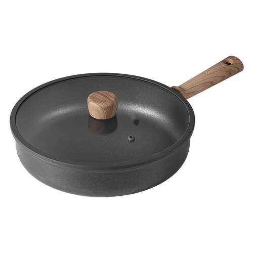 卡罗特不粘锅炒锅家用炒菜锅电磁炉燃气灶专用钛锅轻量不沾平底锅