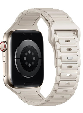 匠戴适用iwatch改款工装硅胶表带