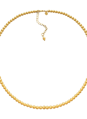 南洋金珠小米珠珍珠项链女