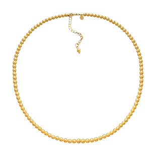 2mm极细南洋金珠小米珠珍珠项链女新款秋冬大气高档高级感毛衣链