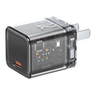 倍思45w氮化镓充电器适用苹果17充电头16透明30W自动断电线iPhone15/14Promax快充头pd插头ipad手机typec套装