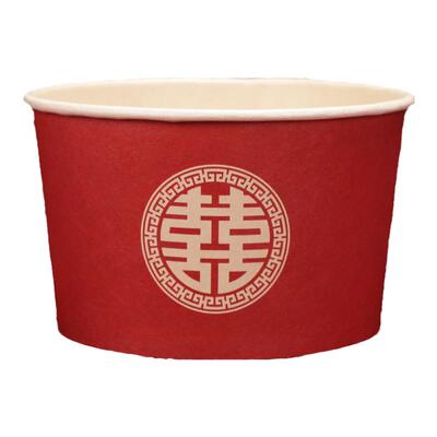 结婚喜庆一次性红色喜字纸杯