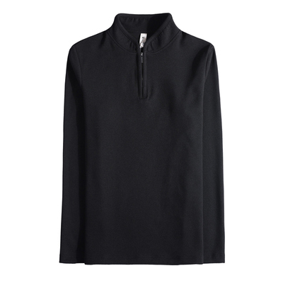 半高领拉链长袖打底衫T恤