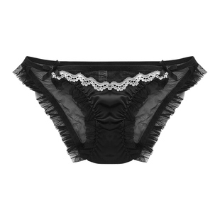 脸红心跳 纯欲风性感女生内裤低腰夏季透气网纱三角裤2025新款