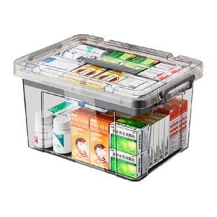 佳帮手药箱家庭装药品医疗急救箱包家用大容量药物收纳盒