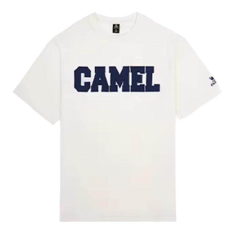 骆驼运动短袖T恤2026夏季新款棉感男女同款防水防晒防污宽松上衣