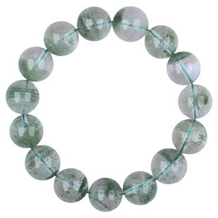 瓦萨比天然收藏级正品水晶绿幽灵满天星手链女水晶手串情侣饰品