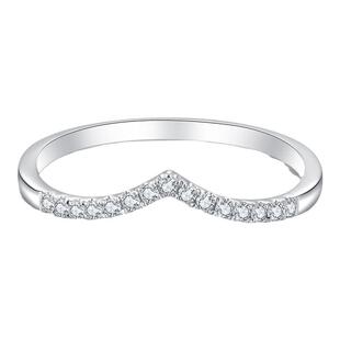 TopMiya【处理】培育钻石排戒18K护戒叠戴定制尾戒女真钻排钻戒指