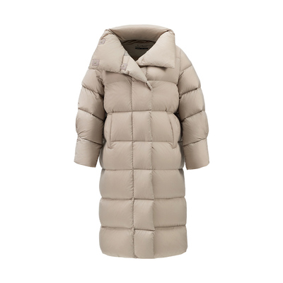 君羽700蓬鹅绒服女长款过膝