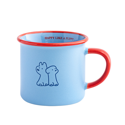 CHOMU冰美式陶瓷把手卡通马克杯