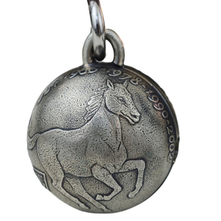 【币风堂】利比里亚生肖马小圆铃铛钥匙链挂件个性原创包挂件