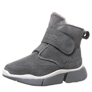 短筒雪地靴女款2025新款特厚加厚保暖羊皮毛一体棉鞋冬季厚底运动