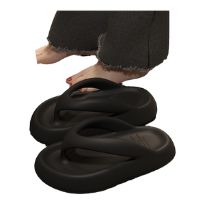 拖鞋外穿女夏季厚底人字拖女夏季2025新款黑防滑海边凉鞋沙滩夹脚