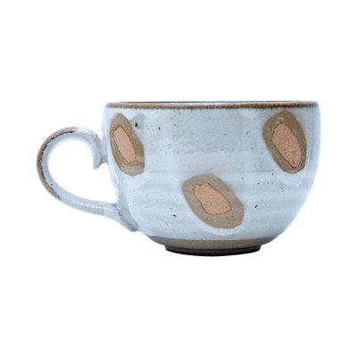 【自营】日本进口陶瓷杯咖啡杯粗陶早餐杯马克杯品鉴杯日式餐具