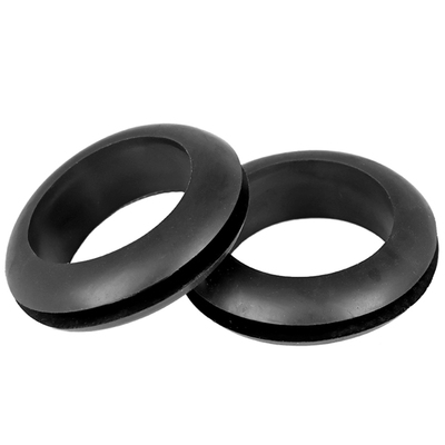 软材质黑色白色橡胶双面护线圈