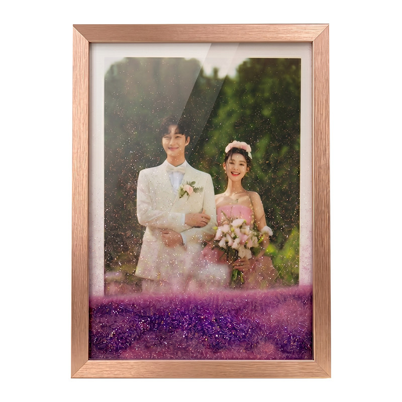 流沙相框画框送男女朋友生日礼物