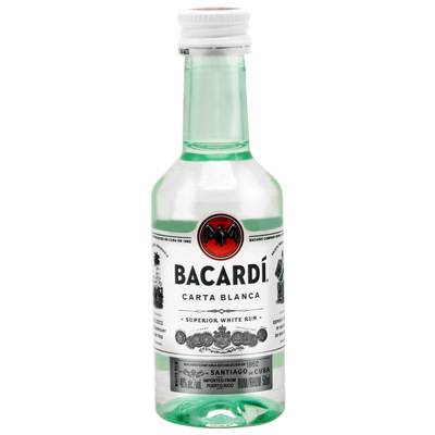 巴黎bacardi百加得50ml白朗姆酒