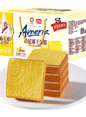 盼盼梅尼耶干蛋糕黄桃味1kg