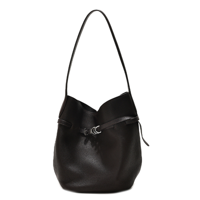 GXFMOD头层牛皮大容量水桶腋下包