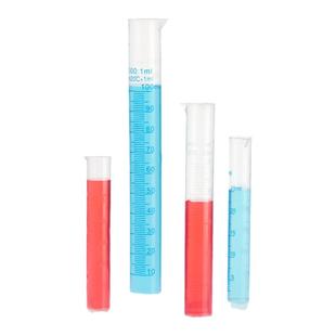 Labshark塑料量筒带刻度PP加厚量杯透明大容量计量杯实验室用50/100/250/500/1000/2000mL毫升量桶比克曼生物