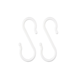 KM 日式塑料S钩简约耐用s型挂钩S形随意S钩防掉起重大中小号 米木