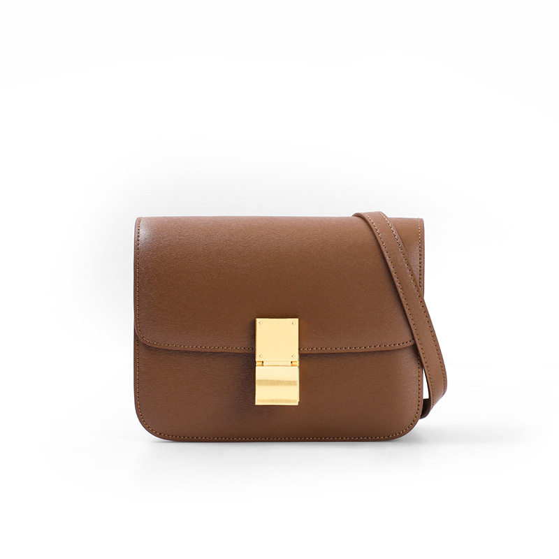 真皮豆腐包box复古小方包2022新款秋冬单肩斜挎包爆款超火女包包