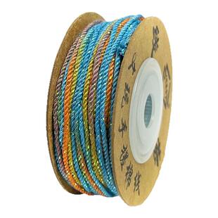 藏式手搓棉线1.2星空段染线渐变文玩棉绳diy手串流苏穗子串珠彩绳