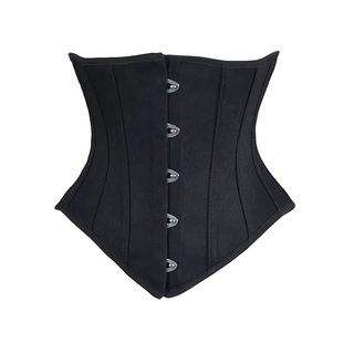 宫廷黑色钢骨束身衣corset 产后束腰收腰收腹短款塑型衣腰封马甲