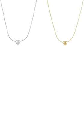 简约时尚小爱心项链女生轻奢小众
