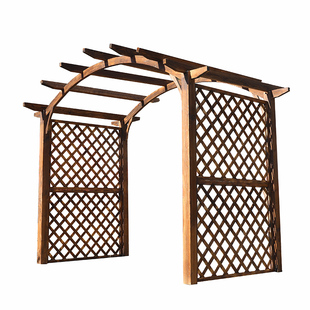 防腐木葡萄架户外庭院简易木屋别墅家具休闲凉亭室外花园实木长廊