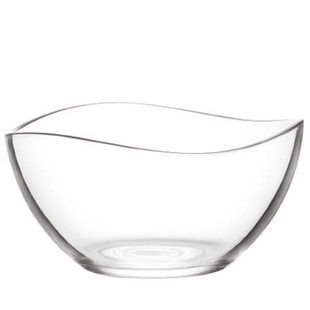 进口透明玻璃碗沙拉碗大号甜品碗水果碗色拉碗家用创意餐具套装