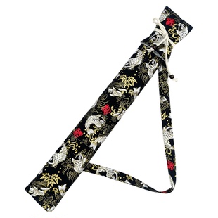 单肩背带2支装笛子洞箫袋竹笛收纳防尘套1/2台球杆袋便携出行纯棉