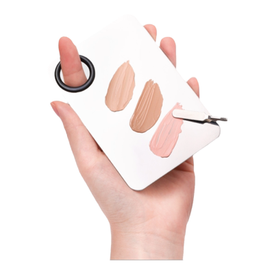 粉底液调色板不锈钢化妆师专用