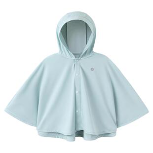 babylove婴儿斗篷防晒服夏季凉感宝宝防紫外线连帽披风纯色薄外套
