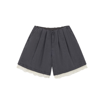 UOOYAA乌丫蕾丝拼接百慕大短裤