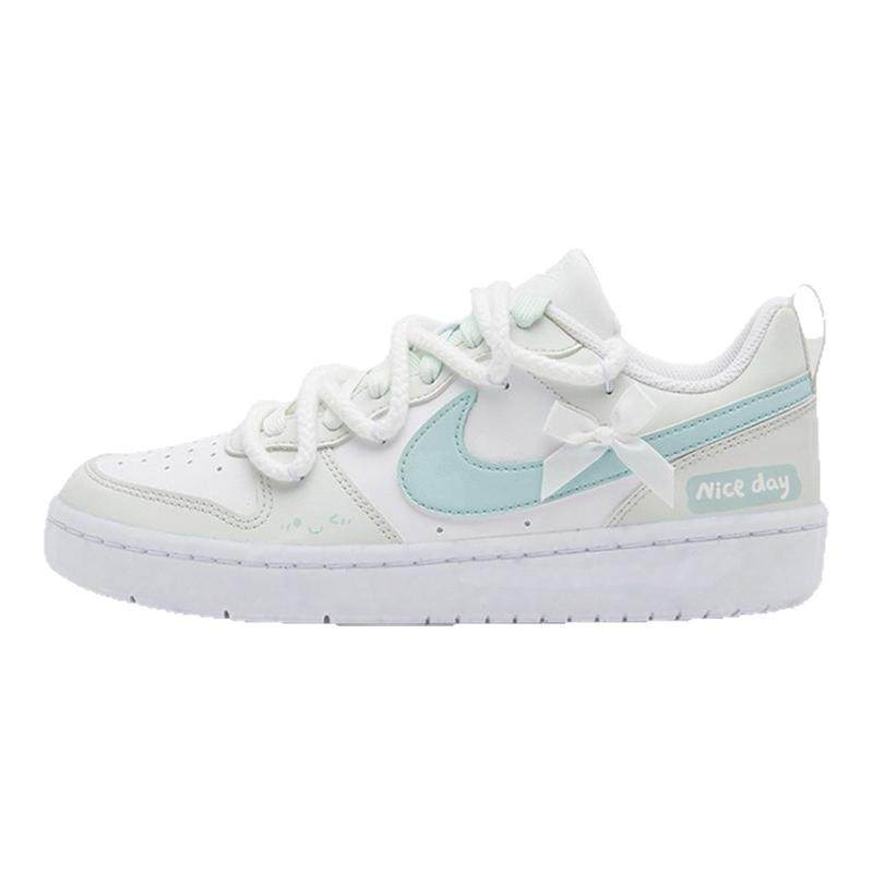 【定制球鞋】Nike Court Borough 抹茶椰椰 甜酷 白绿 DV5456-106