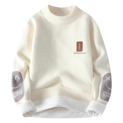 啄木鸟半高领毛衣加厚针织衫线衣