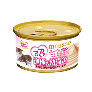 泰国进口渔极AM鸡肉慕斯猫奶糕85g*6三文鱼金枪鱼幼猫小猫猫罐头