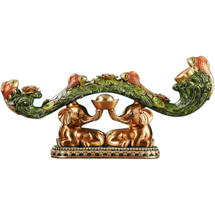 吉祥如意全铜摆件高档办公室工艺品公司工厂搬迁开业礼物乔迁礼品