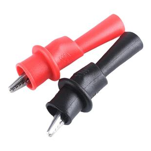 万用表表笔转接鳄鱼夹测试夹电源夹护套夹转接头实验导线夹子一对