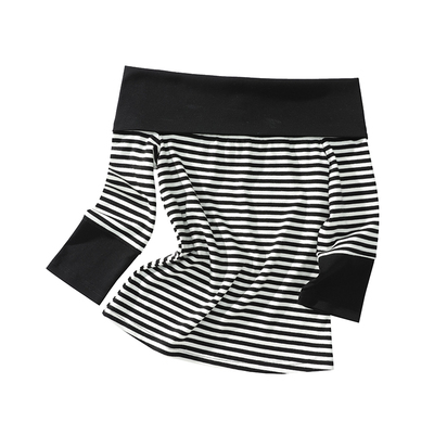 SINGLEMOMENT法式一字肩撞色T恤