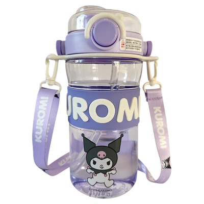 库洛米水杯儿童tritan吸管杯水壶
