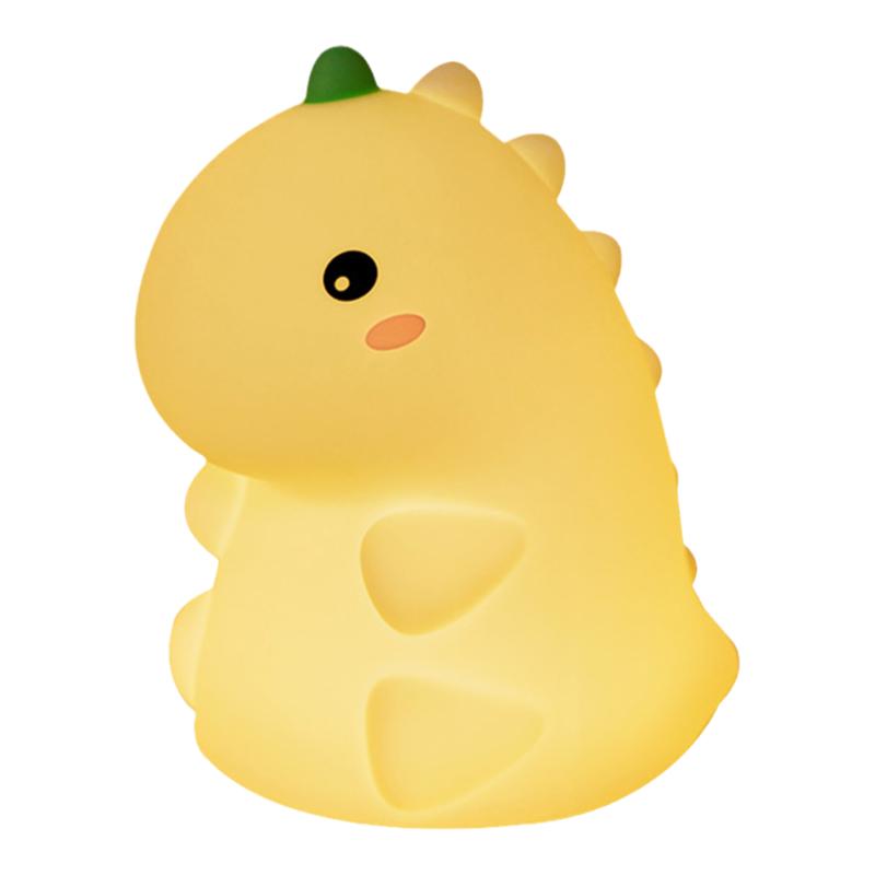 可爱恐龙小夜灯硅胶拍拍灯儿童