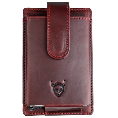 霍尔文cxl牛皮防盗刷复古卡包