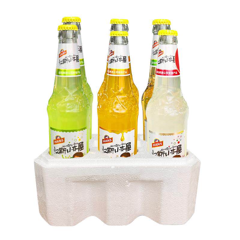 汽水汉斯小木屋啤酒易拉罐装荔枝猕猴桃果汁味菠萝啤碳酸饮料果啤