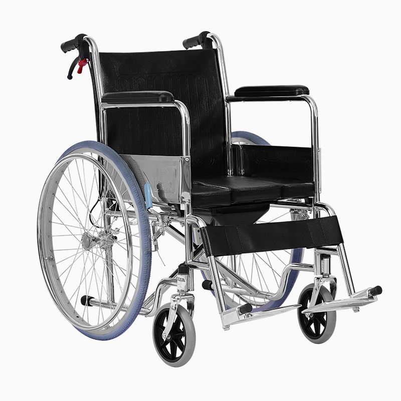 轮椅老人折叠轻便小便携带坐便器洗澡多功能老年人瘫痪手推代步车