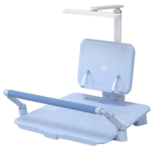 带照明台灯护栏防趴正姿学习台栏杆式坐姿矫正器小孩写字姿势纠正器学生预防低头驼背近视桌面支架写作业护眼